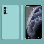 Custodia protettiva a copertura totale antigoccia in silicone liquido imitazione tinta unita, For OPPO Reno3 Pro, For OPPO Reno4 Pro