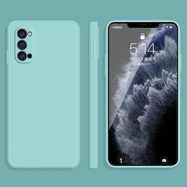 Custodia protettiva a copertura totale antigoccia in silicone liquido imitazione tinta unita, For OPPO Reno3 Pro, For OPPO Reno4 Pro