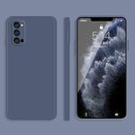 Custodia protettiva a copertura totale antigoccia in silicone liquido imitazione tinta unita, For OPPO Reno3 Pro, For OPPO Reno4 Pro