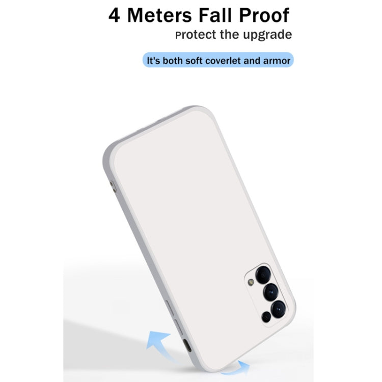 Custodia protettiva a copertura totale antigoccia in silicone liquido imitazione tinta unita, For OPPO Reno5 Pro, For OPPO Reno5 Pro+