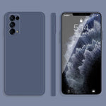 Custodia protettiva a copertura totale antigoccia in silicone liquido imitazione tinta unita, For OPPO Reno5 Pro, For OPPO Reno5 Pro+