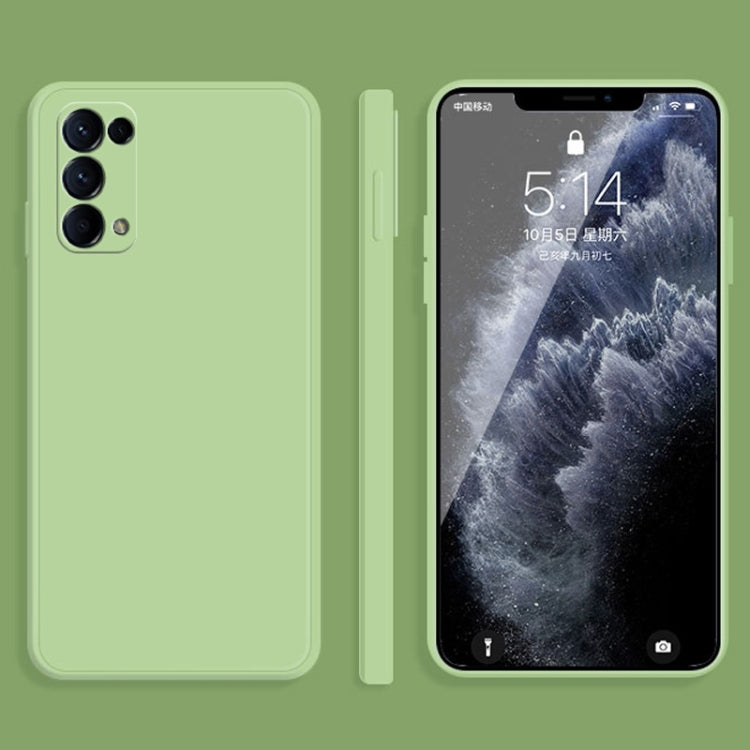 Custodia protettiva a copertura totale antigoccia in silicone liquido imitazione tinta unita, For OPPO Reno5 Pro, For OPPO Reno5 Pro+