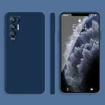Custodia protettiva a copertura totale antigoccia in silicone liquido imitazione tinta unita, For OPPO Reno5 Pro, For OPPO Reno5 Pro+