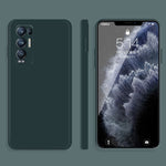 Custodia protettiva a copertura totale antigoccia in silicone liquido imitazione tinta unita, For OPPO Reno5 Pro, For OPPO Reno5 Pro+