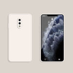Custodia protettiva a copertura totale antigoccia in silicone liquido imitazione tinta unita, For OnePlus 7, For OnePlus 7 Pro