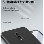 Custodia protettiva a copertura totale antigoccia in silicone liquido imitazione tinta unita, For OnePlus 7, For OnePlus 7 Pro