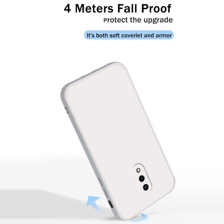 Custodia protettiva a copertura totale antigoccia in silicone liquido imitazione tinta unita, For OnePlus 7, For OnePlus 7 Pro