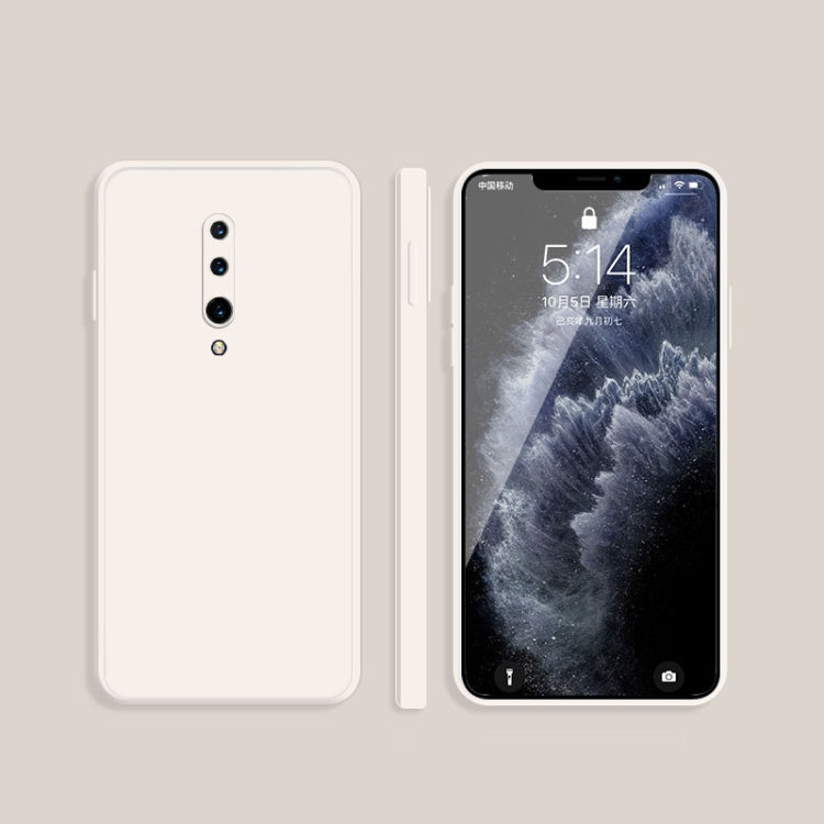 Custodia protettiva a copertura totale antigoccia in silicone liquido imitazione tinta unita, For OnePlus 7, For OnePlus 7 Pro