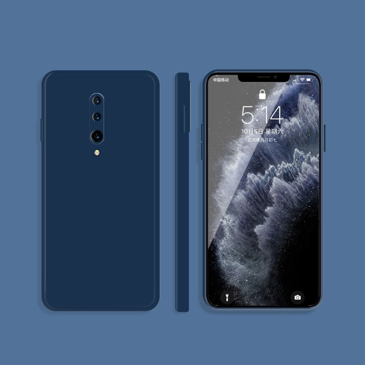 Custodia protettiva a copertura totale antigoccia in silicone liquido imitazione tinta unita, For OnePlus 7, For OnePlus 7 Pro