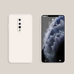 Custodia protettiva a copertura totale antigoccia in silicone liquido imitazione tinta unita, For OnePlus 8, For OnePlus 8 Pro