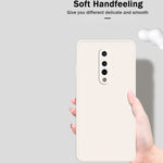 Custodia protettiva a copertura totale antigoccia in silicone liquido imitazione tinta unita, For OnePlus 8, For OnePlus 8 Pro