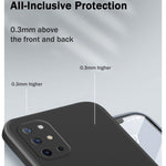 Custodia protettiva a copertura totale antigoccia in silicone liquido imitazione tinta unita, For OnePlus 8T, For OnePlus 9