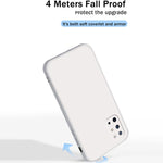 Custodia protettiva a copertura totale antigoccia in silicone liquido imitazione tinta unita, For OnePlus 8T, For OnePlus 9