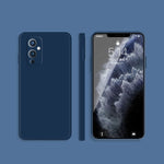 Custodia protettiva a copertura totale antigoccia in silicone liquido imitazione tinta unita, For OnePlus 8T, For OnePlus 9