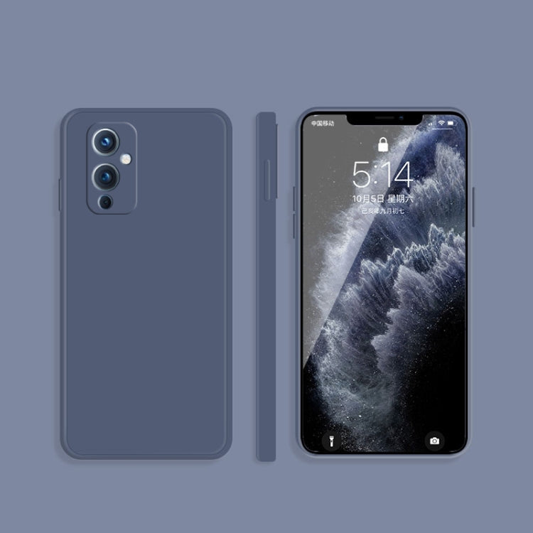 Custodia protettiva a copertura totale antigoccia in silicone liquido imitazione tinta unita, For OnePlus 8T, For OnePlus 9