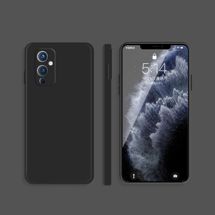Custodia protettiva a copertura totale antigoccia in silicone liquido imitazione tinta unita, For OnePlus 8T, For OnePlus 9