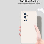 Custodia protettiva a copertura totale antigoccia in silicone liquido imitazione tinta unita, For OnePlus 9 Pro