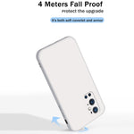 Custodia protettiva a copertura totale antigoccia in silicone liquido imitazione tinta unita, For OnePlus 9 Pro