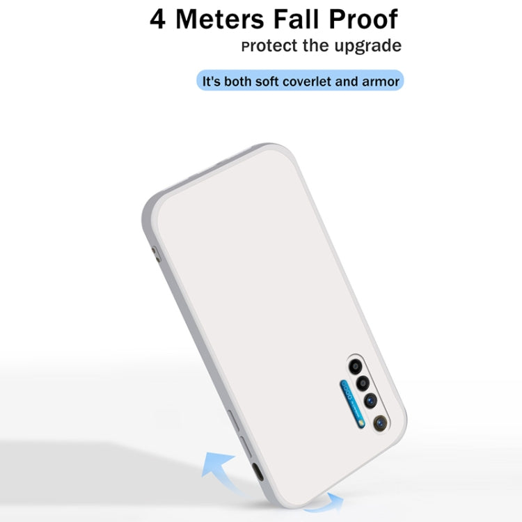 Custodia protettiva a copertura totale antigoccia in silicone liquido imitazione tinta unita, For OPPO Realme 6, For OPPO Realme 6 Pro, For OPPO Realme 7 / Narzo 20 Pro, For OPPO Realme 7 Pro, For OPPO Realme 7i / C17, For OPPO Realme C11              ...