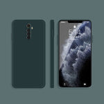 Custodia protettiva a copertura totale antigoccia in silicone liquido imitazione tinta unita, For OPPO Realme 6, For OPPO Realme 6 Pro, For OPPO Realme 7 / Narzo 20 Pro, For OPPO Realme 7 Pro, For OPPO Realme 7i / C17, For OPPO Realme C11              ...