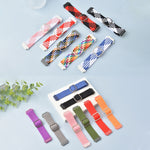 Cinturino di ricambio elastico intrecciato in nylon regolabile, For Samsung Galaxy Watch 46mm