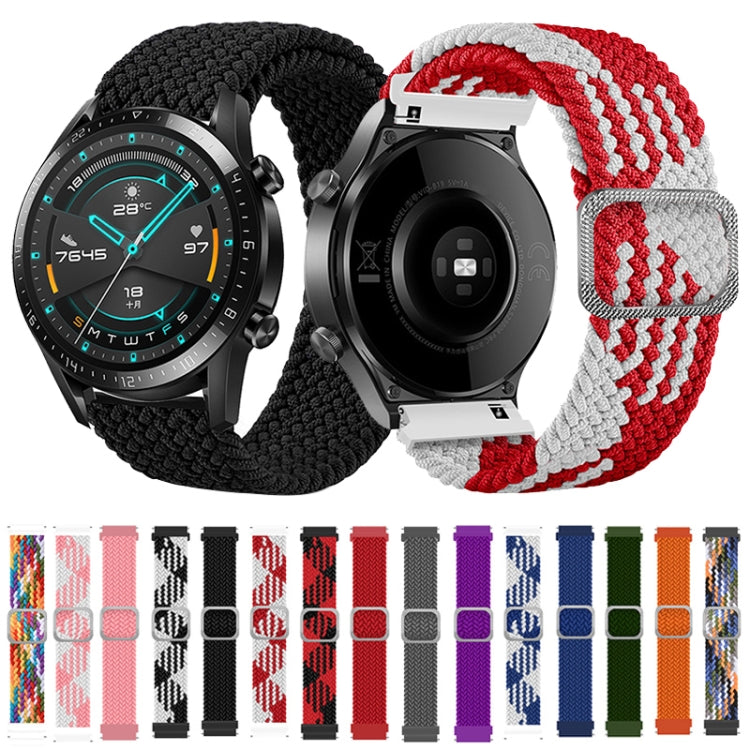 Cinturino di ricambio elastico intrecciato in nylon regolabile, For Samsung Galaxy Watch 3 45mm