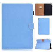 Custodia in pelle flip orizzontale tinta unita con supporto e slot per schede e slot per penna e funzione Sleep / Wake-up, For iPad 10.2 2021 / 2020 / 2019