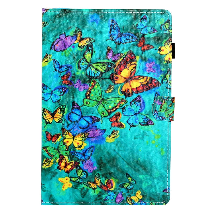 Custodia in pelle flip orizzontale con cuciture a disegno colorato con supporto e slot per schede, For Samsung Galaxy Tab A7 Lite 8.7 (2021) T220