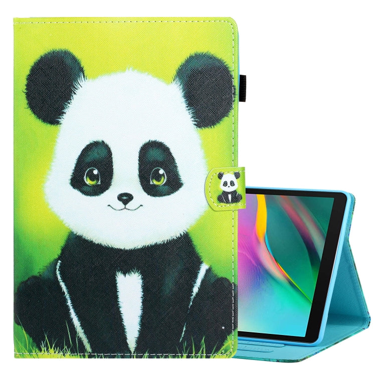 Custodia in pelle flip orizzontale con cuciture a disegno colorato con supporto e slot per schede, For Samsung Galaxy Tab A7 Lite 8.7 (2021) T220