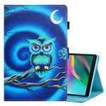 Custodia in pelle flip orizzontale con cuciture a disegno colorato con supporto e slot per schede, For Samsung Galaxy Tab A7 Lite 8.7 (2021) T220