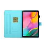 Custodia in pelle flip orizzontale con cuciture a disegno colorato con supporto e slot per schede, For Samsung Galaxy Tab A7 Lite 8.7 (2021) T220