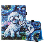 Custodia in pelle flip orizzontale con cuciture a disegno colorato con supporto e slot per schede, For Samsung Galaxy Tab A7 Lite 8.7 (2021) T220