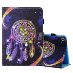 Custodia in pelle flip orizzontale con cuciture a disegno colorato con supporto e slot per schede, For Samsung Galaxy Tab A7 Lite 8.7 (2021) T220
