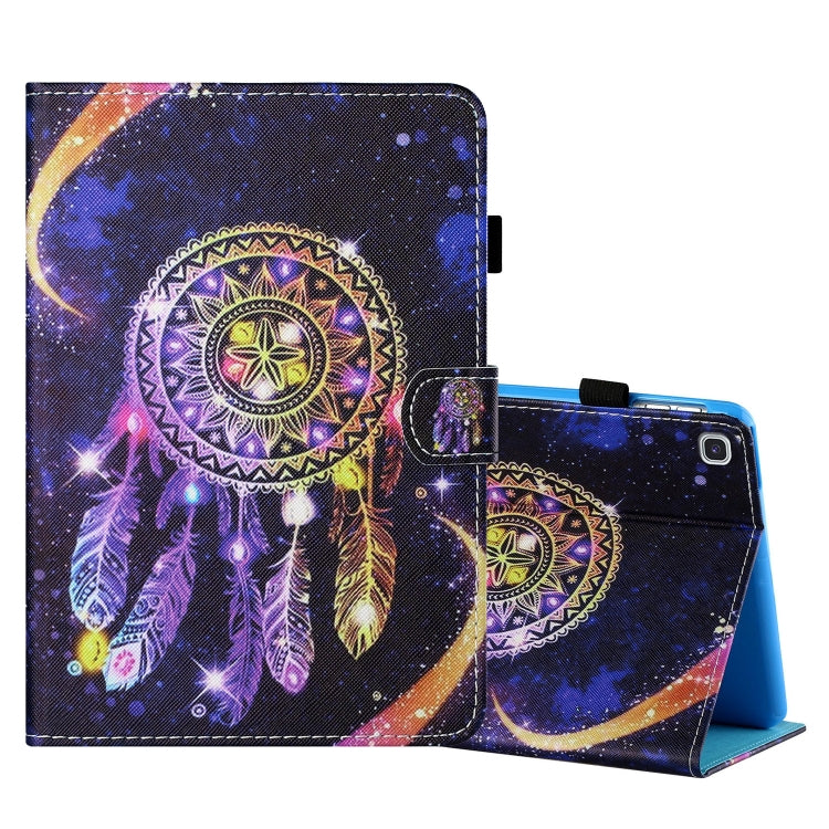 Custodia in pelle flip orizzontale con cuciture a disegno colorato con supporto e slot per schede, For Samsung Galaxy Tab A7 Lite 8.7 (2021) T220