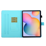 Custodia in pelle flip orizzontale con cuciture a disegno colorato con supporto e slot per schede, For Samsung Galaxy Tab A7 Lite 8.7 (2021) T220