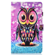 Custodia in pelle flip orizzontale con cuciture a disegno colorato con supporto e slot per schede, For Samsung Galaxy Tab A7 Lite 8.7 (2021) T220