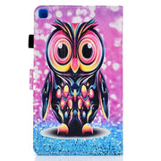 Custodia in pelle flip orizzontale con cuciture a disegno colorato con supporto e slot per schede, For Samsung Galaxy Tab A7 Lite 8.7 (2021) T220