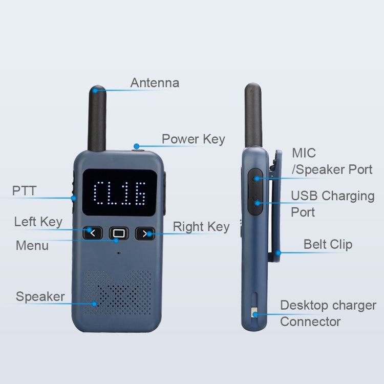 Walkie Talkie Retevis RB619 PMR446 16 Canali