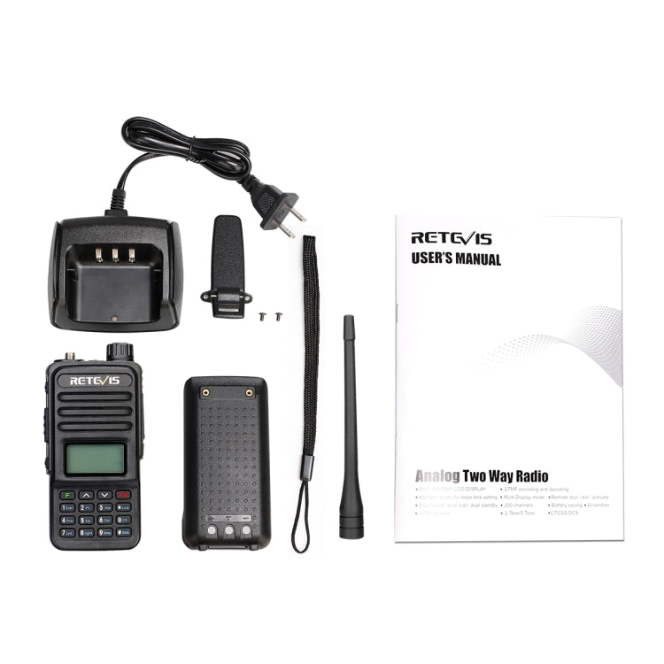 RETEVIS RT85 US Frequenza 136.000-174.000MHz + 400.000-470.000MHz 200CHS Dual Band Digital Two Way Radio Palmare Walkie Talkie, RT85 US Frequency
