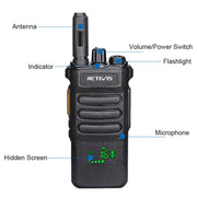 RETEVIS RT86 10W 430-440MHz 16CHS Walkie Talkie portatile radio bidirezionale con funzione di copia wireless, RT86