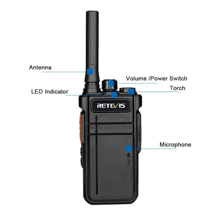 Walkie Talkie Retevis RB637 PMR446 16 Canali Bluetooth