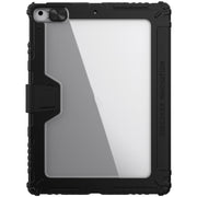 NILLKIN Custodia in pelle a ribalta orizzontale con paraurti con slot per penna e supporto, For iPad 10.2 2021 / 2020 / 2019