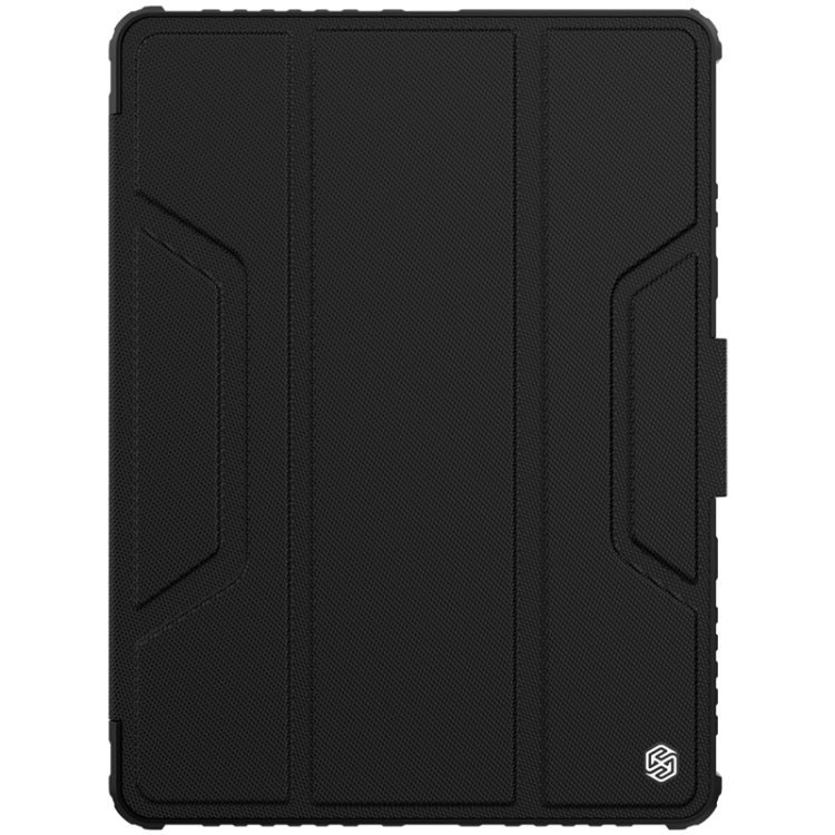 NILLKIN Custodia in pelle a ribalta orizzontale con paraurti con slot per penna e supporto, For iPad 10.2 2021 / 2020 / 2019