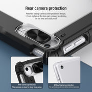 NILLKIN Custodia in pelle a ribalta orizzontale con paraurti con slot per penna e supporto, For iPad 10.2 2021 / 2020 / 2019
