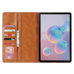 Custodia portafoglio in pelle per Samsung Galaxy Tab S7 FE