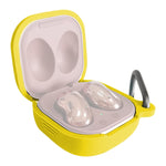 Custodia protettiva in silicone per auricolari Bluetooth Samsung Galaxy Buds Live / Pro con gancio