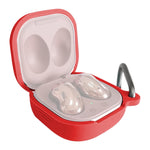 Custodia protettiva in silicone per auricolari Bluetooth Samsung Galaxy Buds Live / Pro con gancio