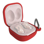 Custodia protettiva in silicone per auricolari Bluetooth Samsung Galaxy Buds Live / Pro con gancio