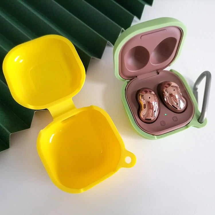 Custodia protettiva in silicone per auricolari Bluetooth Samsung Galaxy Buds Live / Pro con gancio