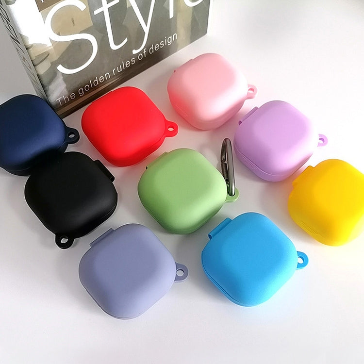 Custodia protettiva in silicone per auricolari Bluetooth Samsung Galaxy Buds Live / Pro con gancio